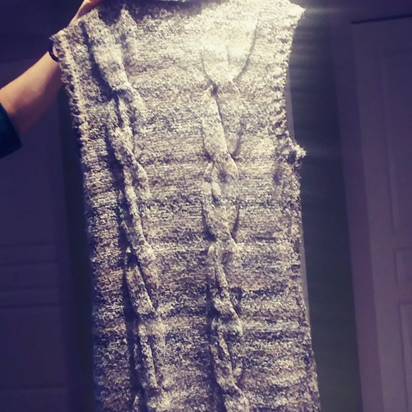 Womens M Tribal Long Sweater Vest - Picture 6 of 8